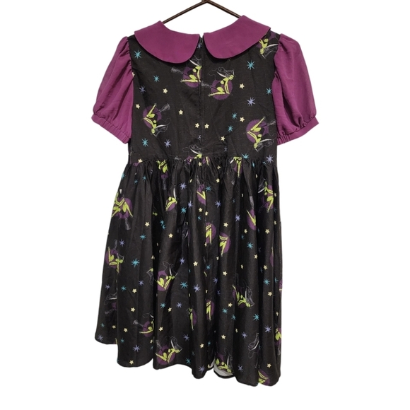 Unique Vintage Black Arden Pin Up Witch Print Babydoll Dress, Size Medium. NWT - Picture 6 of 12